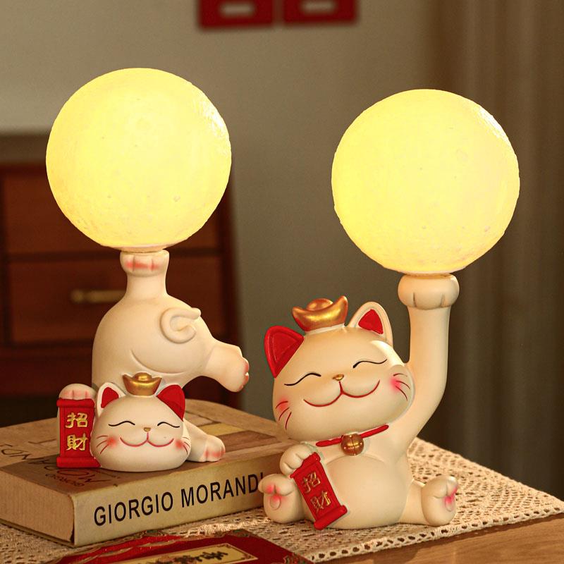 新娘婚房用物品全套女方台灯陪嫁灯长明灯一对结婚床头灯婚礼