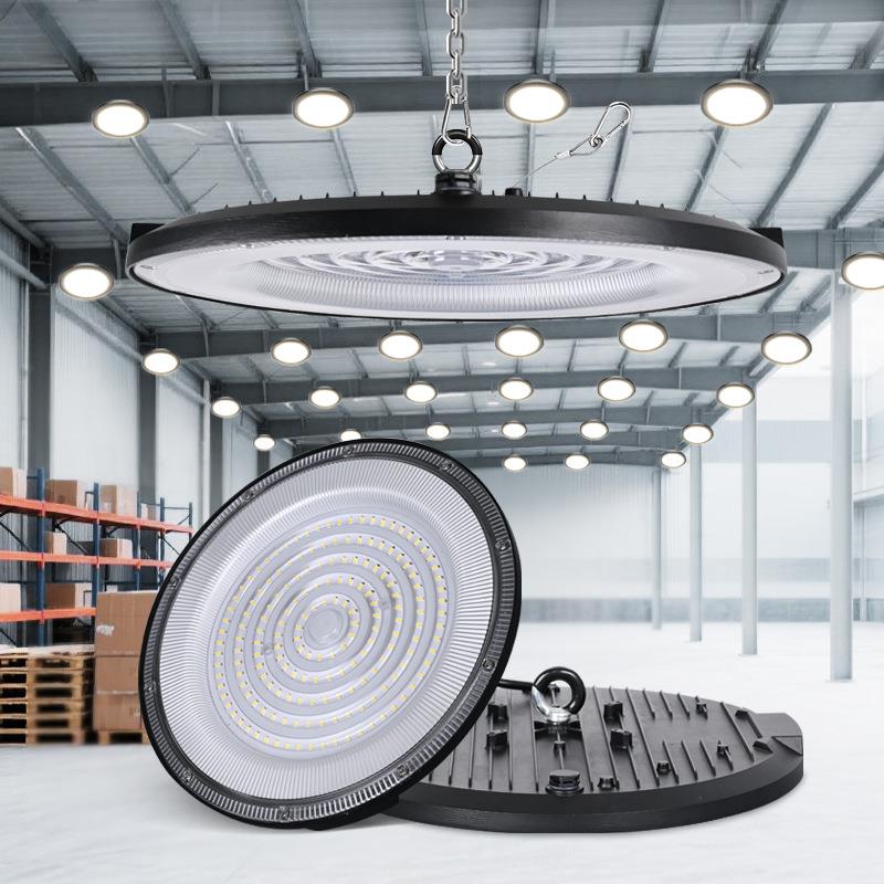 DOB工矿灯led厂房灯100150W200w工业高顶灯超亮足瓦吊灯ufo飞碟灯