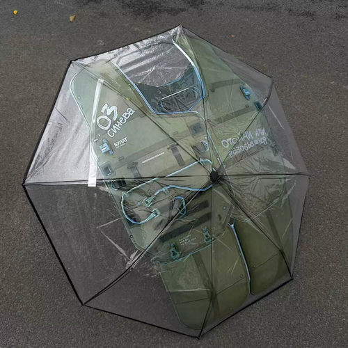 三角洲行动盾构雨伞深蓝牌全自动晴雨两用抽象搞怪游戏周边遮阳伞