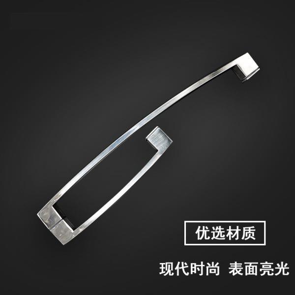玻璃门拉手淋浴房配件浴室卫生间把手大拉手推拉移门双边方形款式