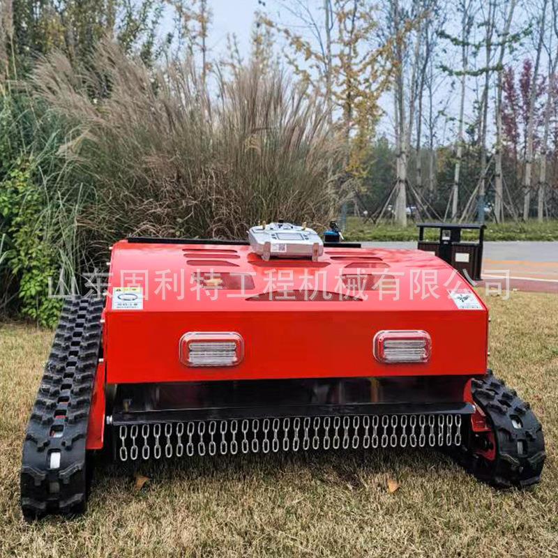 厂家供应全自动智能碎草机园林履带式除草机草坪果园自走式割草机
