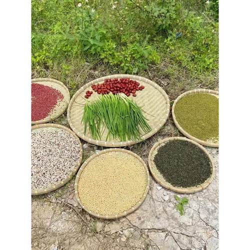 簸箕竹编米筛竹筛子收纳手工竹匾晾晒干货圆形竹制簸箕晒筐农家用