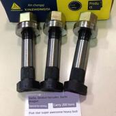 新中旗至尊特级后轮轮胎螺丝红岩北本22mm厚142长抗破螺丝