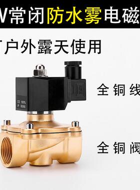 防水长时间通电电磁阀控制阀AC220VDC24V4分6分1寸1.2寸1.5寸2寸