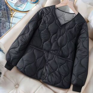 2024新款爆款小个子秋冬季薄款短款棉衣棉服外套春秋女装夹棉棉袄
