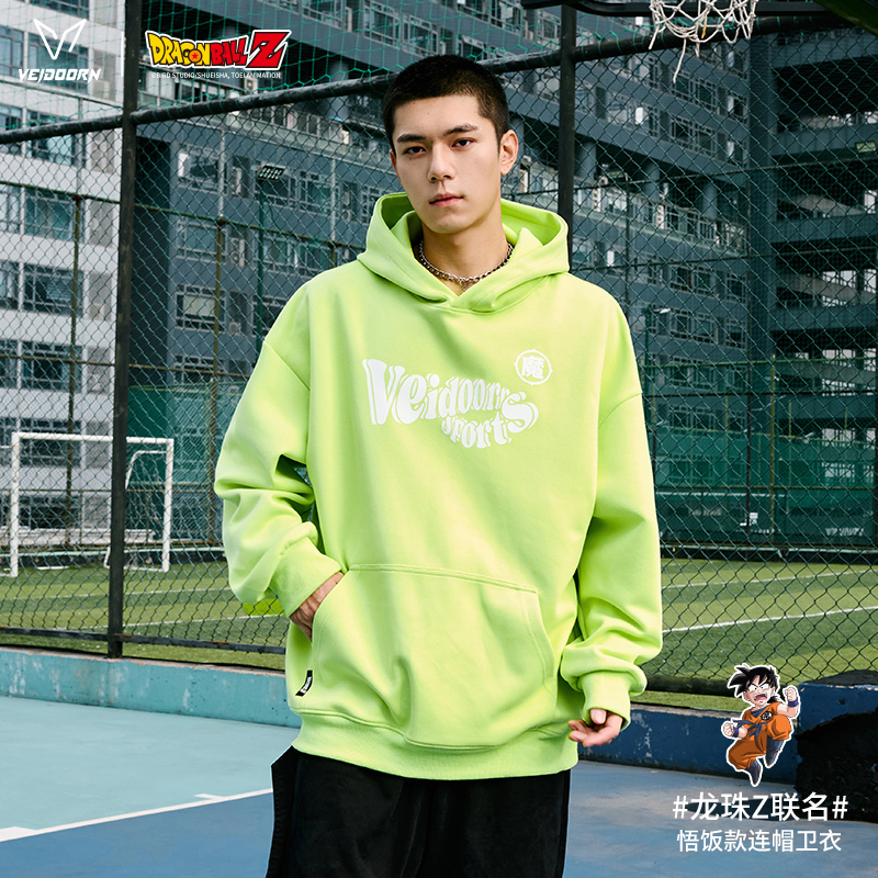 维动龙珠联名悟饭款长袖卫衣男秋