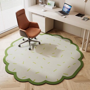 圆形地毯卧室房间电脑椅转椅地垫室内隔音防滑垫书房学习椅子垫毯