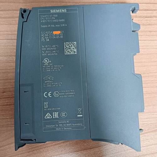 6ES7 511-1AK02-0AB0 CPU模块 带按键显示屏24VDC供电议价维修