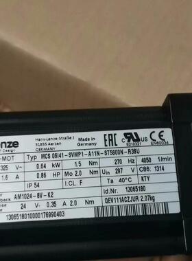 MCS 06I41-SVMP1-A11N-ST5S00N-R38U 伦茨伺服电机议价维修