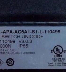 MGB-L1-APA-AC6A1-S1-L-110499 安士能安全开关 IP65防护议价维修