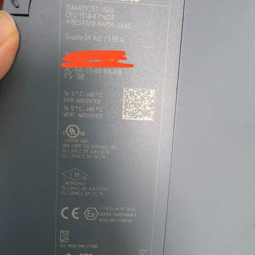 6ES7 518-4AP00-0AB0 工业级PLC控制器 24V供电CPU模块议价维修