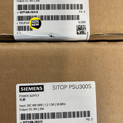 6EP1436-2BA10 电源模块 SITOP PSU300S DC24V 20A议价维修