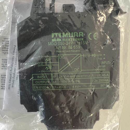 85659 MDD050-24V±15V 穆尔工控隔离直流模块议价维修