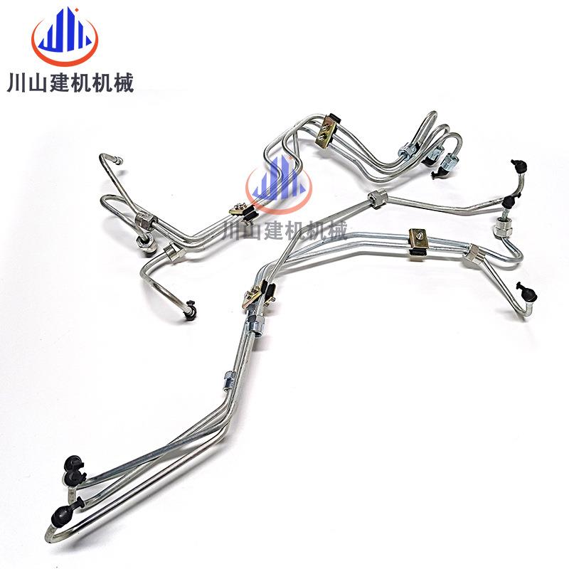 挖机配掘件PC200-7压油管康明斯6D102发动机柴油泵喷高ACC油回嘴