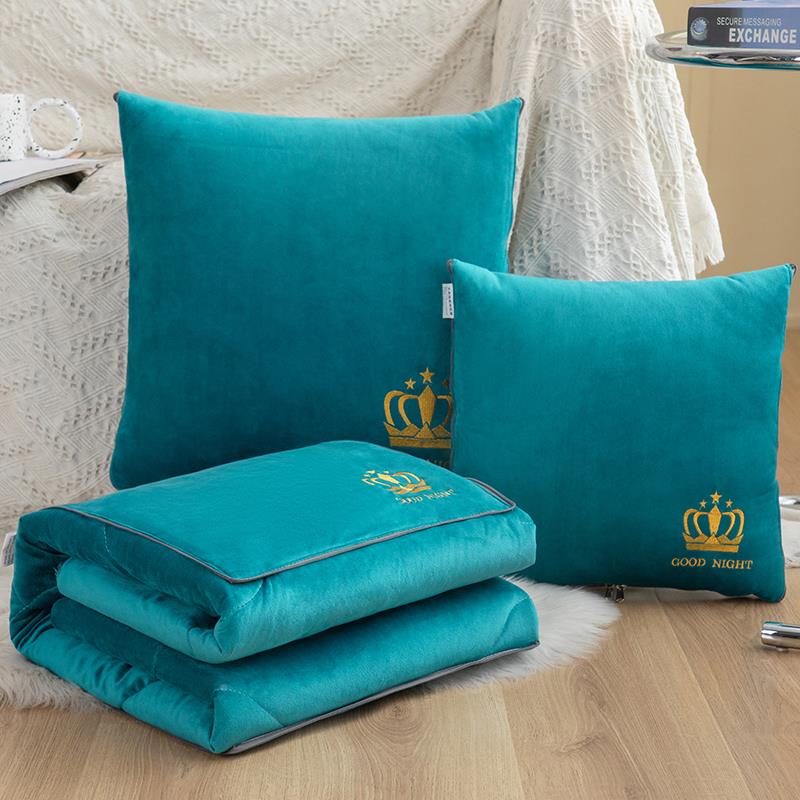 Z6M加抱枕G被子两用折叠车载靠枕头被冬垫季珊瑚绒办厚公室午F769