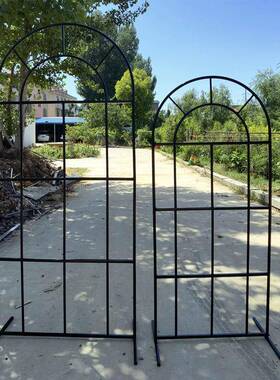 款中式10230898婚庆舞台婚置铁艺拱门道具森系礼场景布布置装饰屏