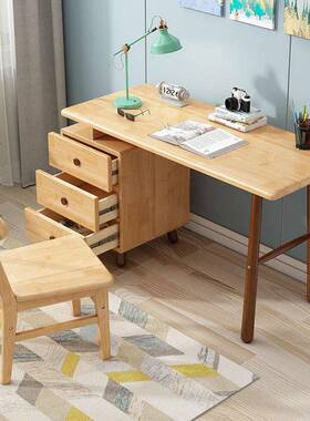 可伸实木缩书桌童VHZ学习椅家用卧室小儿户型环保写字台桌小学生