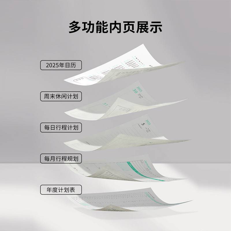 2025年每日时间管理规划计划表日程本365天日记本商务办公工作日