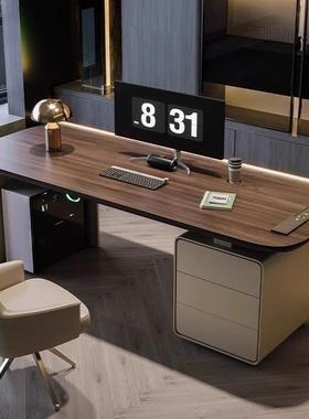 意式极简书房书桌代现简奢轻家62472用办公约电脑桌设计师