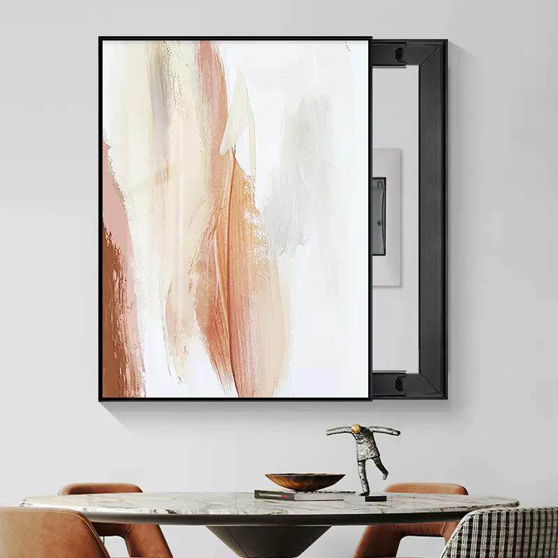 电表箱画装饰现电代简约遮挡轻配电箱壁画闸箱电al202209源奢总画