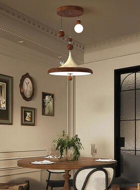 中古餐风厅吊灯法式复古铁书房餐艺桌灯具创意圆球胡桃E色490LD吊