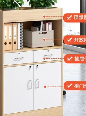 办公室断隔断柜柜绿植文件隔柜资料RLC柜花槽柜物木质矮柜组合边
