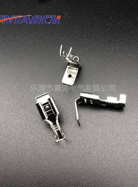 6.反背插簧插片肩背2500铜接线端子冷3压端插拔式接子线6.3反背0