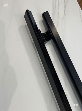 简拉约铝拉合玻璃门把手木门大门HZB手丝黑色灰色玫瑰金色斜角金