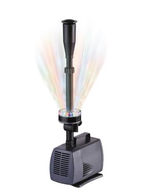 松宝喷3800山FP系列鱼池喷泉LED-1000泵鱼缸循环泉泵带彩灯水池小