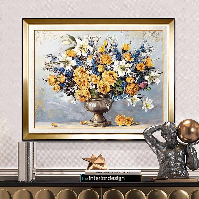 欧式玄墙关饰画走廊al202209版壁横画现代简约轻奢客厅装画美式餐