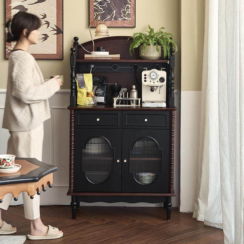 法式VRQ复古实餐边柜酒柜一体吧台木柜小户型客收美厅靠墙式纳储,电子元器件市场,其它元器件,淘宝优惠券,粉丝福利购,淘宝优惠卷