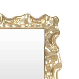 轻奢家用别墅落地DIV样板间衣镜视觉装 饰镜穿子镜约简波浪纹全身