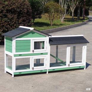 兔室外家笼子大号防10077940雨防晒双层抽屉式兔窝猫笼用鸽子宠物