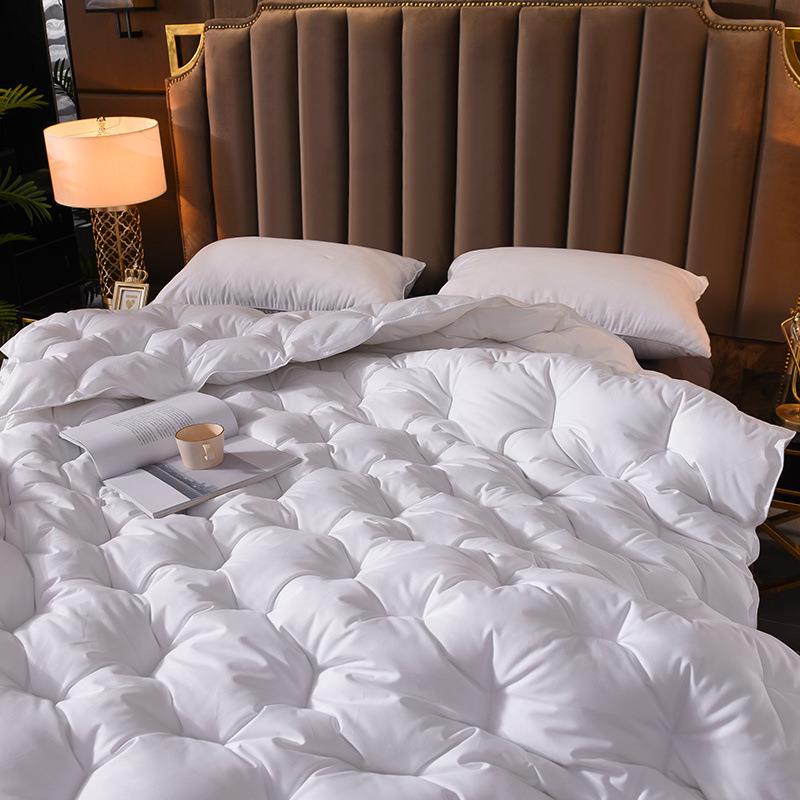 送被套冬季厚加被斤保暖8/10单双人cp#37392春秋羽绒被羽丝绒棉被