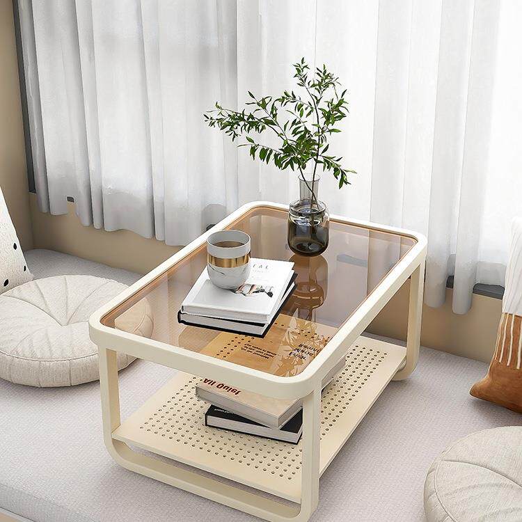 小欧式玻飘窗台榻桌子茶几榻米方角璃几卧室坐地矮桌985简约现代