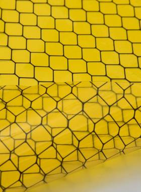 PVC防静电网格帘阻燃软门帘无尘室洁净棚全透明帘透明黑色网格帘