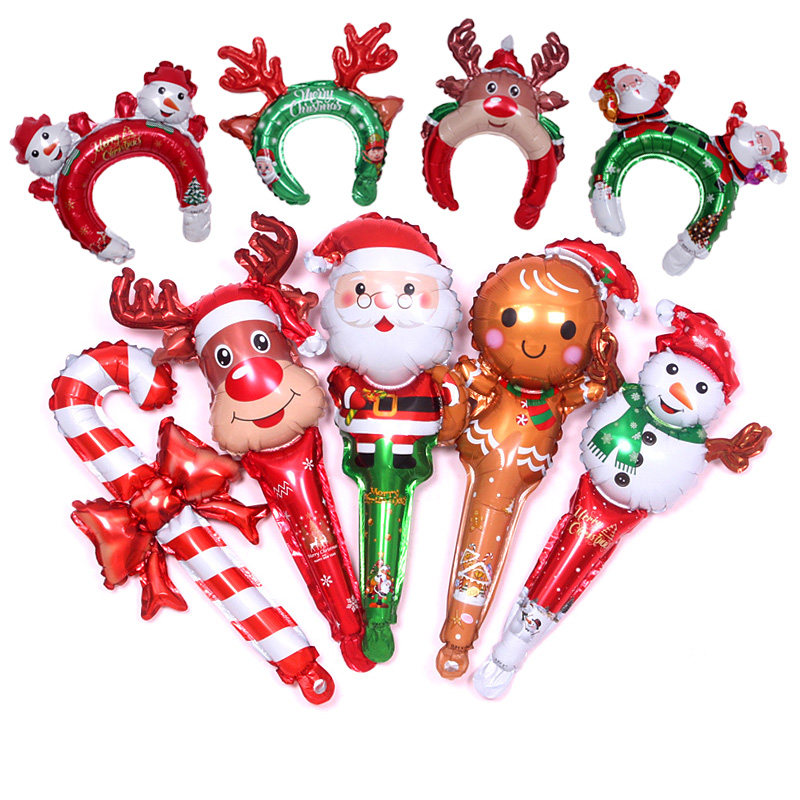 发箍头饰手持棒圣诞节汽球