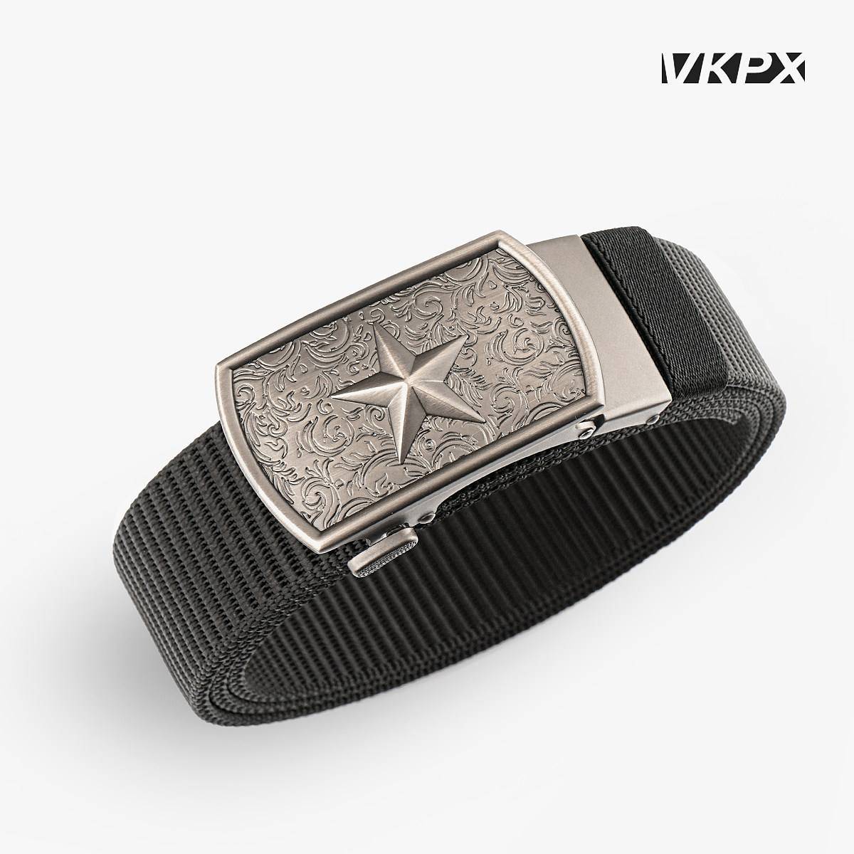 可剪短五星自动扣休闲商务腰带