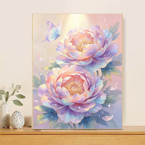 2026新款钻石画牡丹国色天香高颜值手工DIY贴画5d满钻十字绣客厅