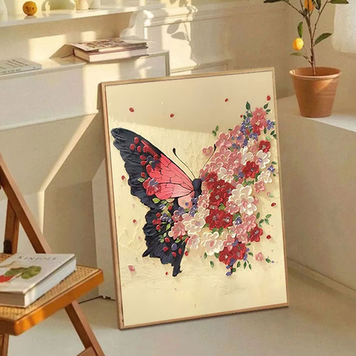2026新款钻石画蝴蝶忆梦高颜值手工diy贴画5d十字绣客厅装饰礼物