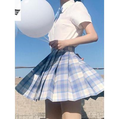 2024jk制服套装正版水手服半身裙子格裙学生校服中学生衬衫百褶裙