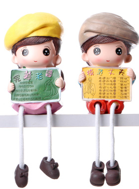 速发脂里客厅装饰树家工艺品风人物吊脚娃娃摆件个性工手家具摆饰