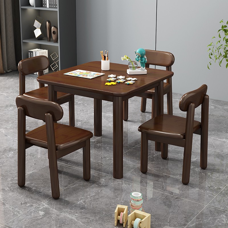 速发幼学园桌子椅书实木子桌儿童桌椅套装宝宝儿习桌写字桌积木桌