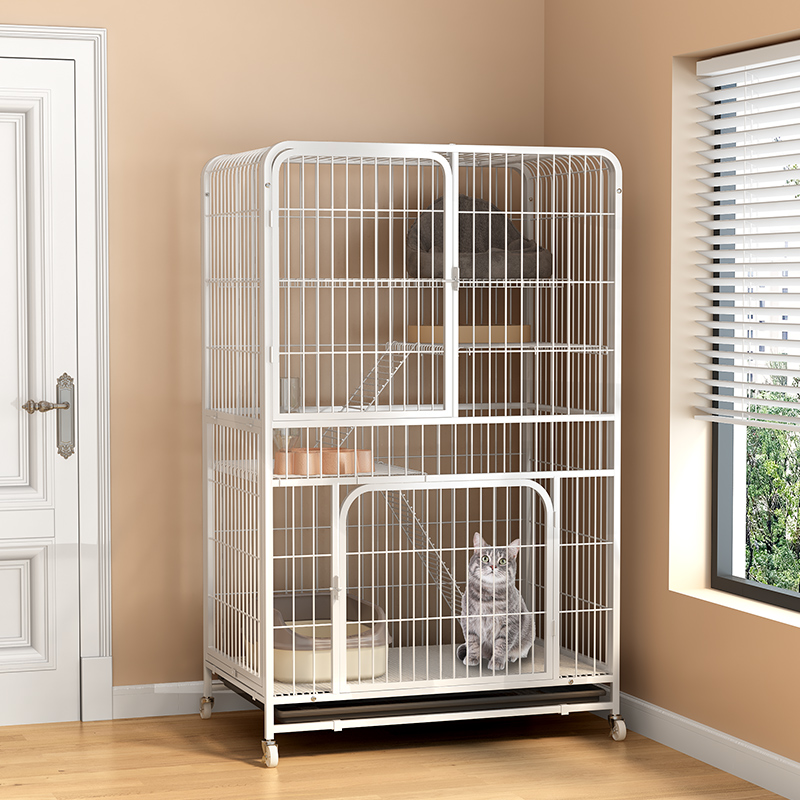 速发猫别墅笼子狗笼家用超厕自由空间不占地猫笼猫窝猫舍一体大所