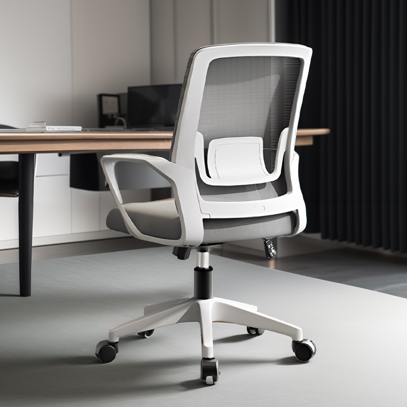 速发办公椅可升降网布椅职员椅腰护舒适椅工会议椅时尚转员洽谈会