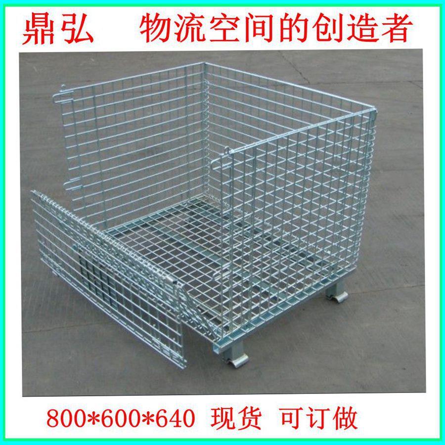 仓大储笼厂家直销折OMM叠式金铁属转箱移周动蝴蝶笼重型框量现货