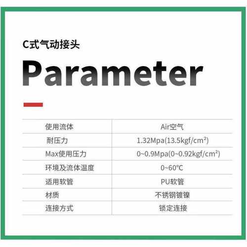 贝傅特C式自锁快速接头气管木枪软管气泵空压机公母头快插SH+PH-3