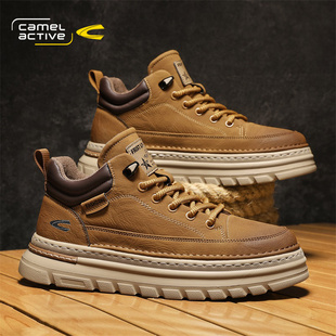 超火爆款 新款 工装 男士 德国骆驼动感马丁靴男鞋 高帮运动板鞋 秋冬季