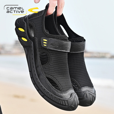 德国骆驼动感网面凉鞋男士透气