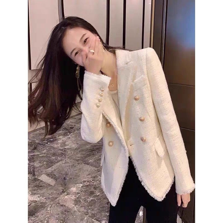 欧洲站2025秋新款小香风高级感西装外套女气质名媛百搭小西服上衣,女装/女士精品,短外套,淘宝优惠券,粉丝福利购,淘宝优惠卷